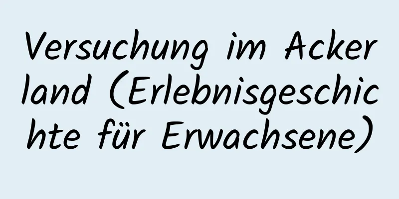 Versuchung im Ackerland (Erlebnisgeschichte für Erwachsene)