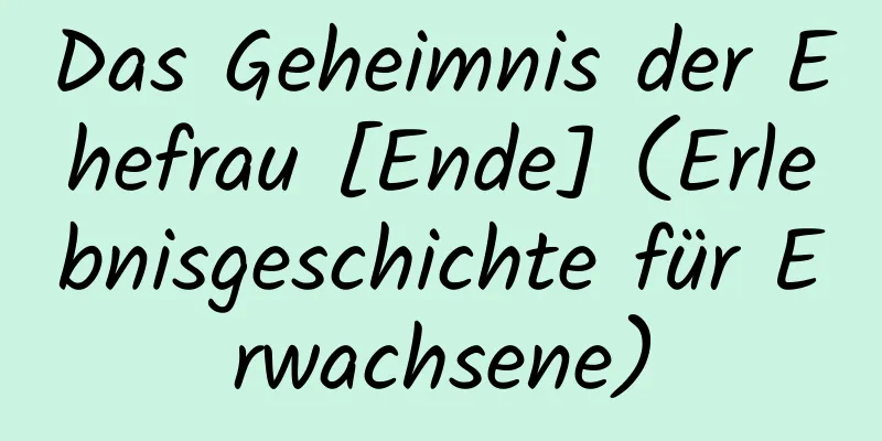 Das Geheimnis der Ehefrau [Ende] (Erlebnisgeschichte für Erwachsene)