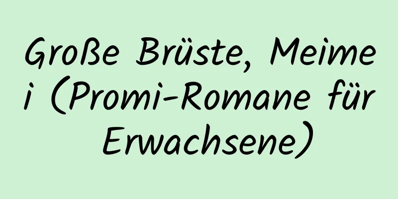 Große Brüste, Meimei (Promi-Romane für Erwachsene)