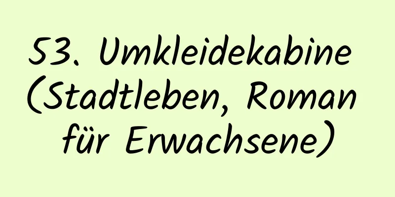 53. Umkleidekabine (Stadtleben, Roman für Erwachsene)