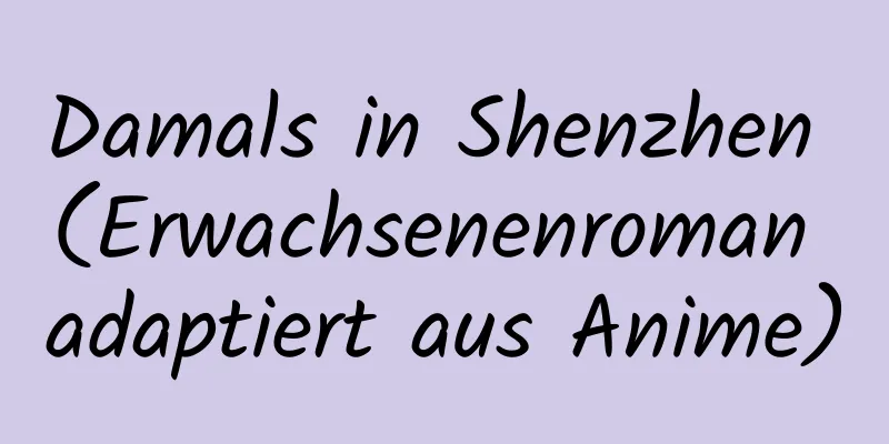 Damals in Shenzhen (Erwachsenenroman adaptiert aus Anime)