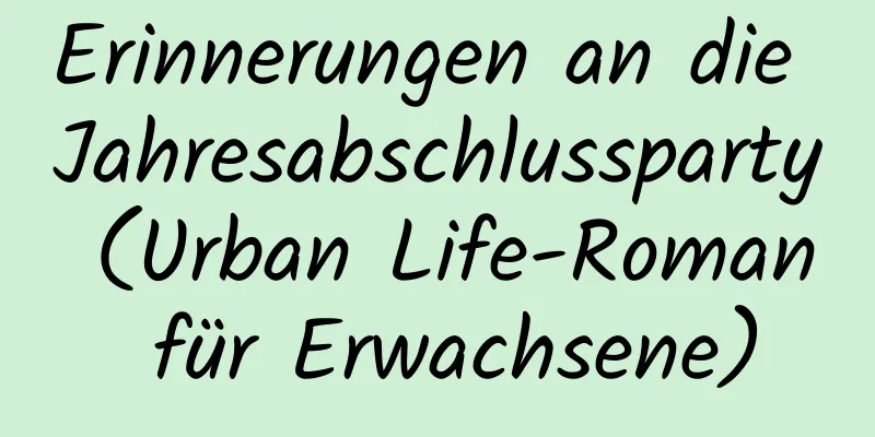 Erinnerungen an die Jahresabschlussparty (Urban Life-Roman für Erwachsene)