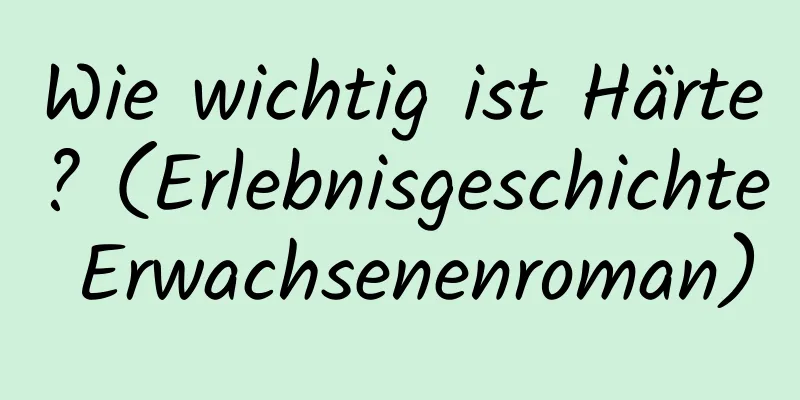 Wie wichtig ist Härte? (Erlebnisgeschichte Erwachsenenroman)