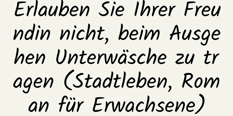 Erlauben Sie Ihrer Freundin nicht, beim Ausgehen Unterwäsche zu tragen (Stadtleben, Roman für Erwachsene)