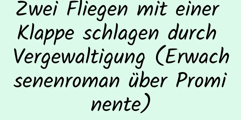 Zwei Fliegen mit einer Klappe schlagen durch Vergewaltigung (Erwachsenenroman über Prominente)