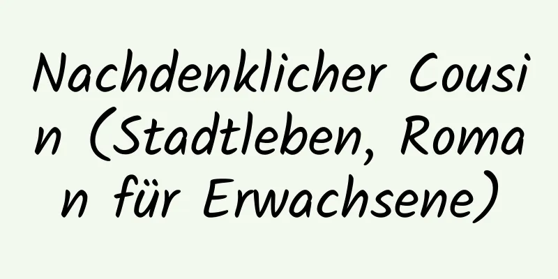 Nachdenklicher Cousin (Stadtleben, Roman für Erwachsene)