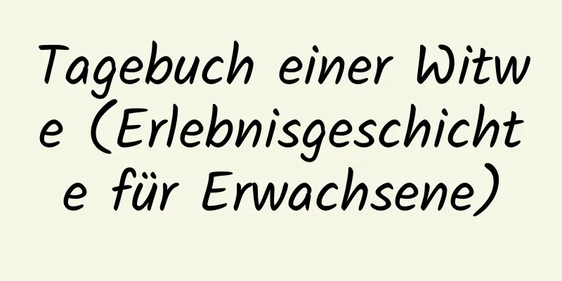 Tagebuch einer Witwe (Erlebnisgeschichte für Erwachsene)