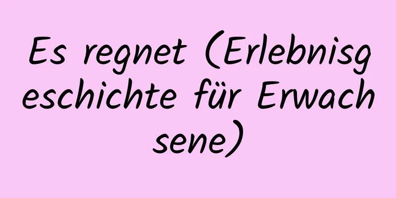 Es regnet (Erlebnisgeschichte für Erwachsene)