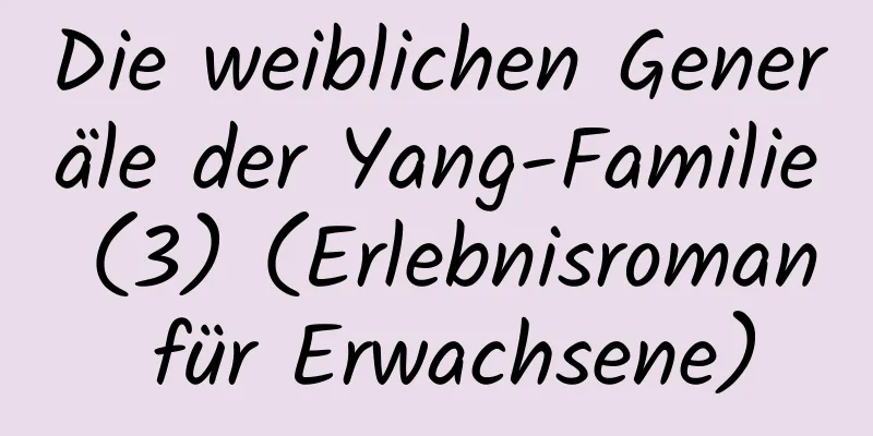 Die weiblichen Generäle der Yang-Familie (3) (Erlebnisroman für Erwachsene)