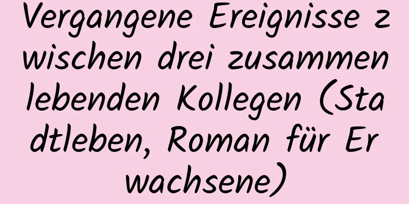 Vergangene Ereignisse zwischen drei zusammenlebenden Kollegen (Stadtleben, Roman für Erwachsene)