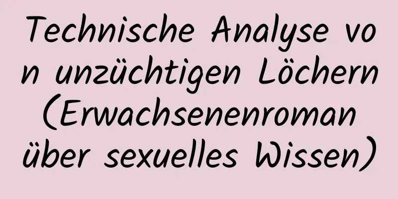 Technische Analyse von unzüchtigen Löchern (Erwachsenenroman über sexuelles Wissen)