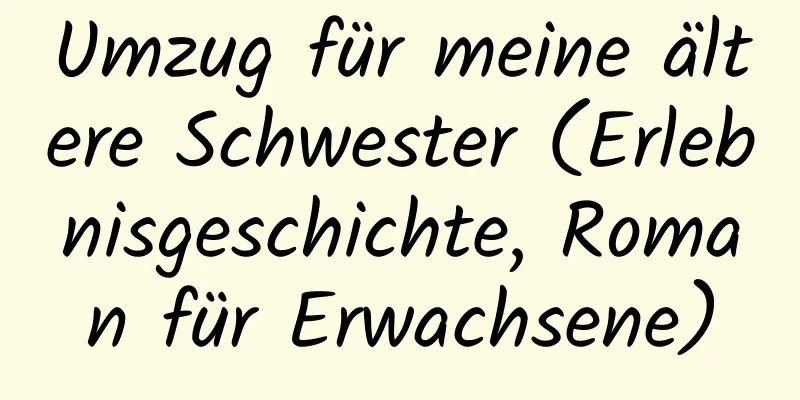 Umzug für meine ältere Schwester (Erlebnisgeschichte, Roman für Erwachsene)