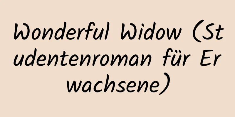 Wonderful Widow (Studentenroman für Erwachsene)