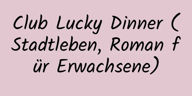 Club Lucky Dinner (Stadtleben, Roman für Erwachsene)