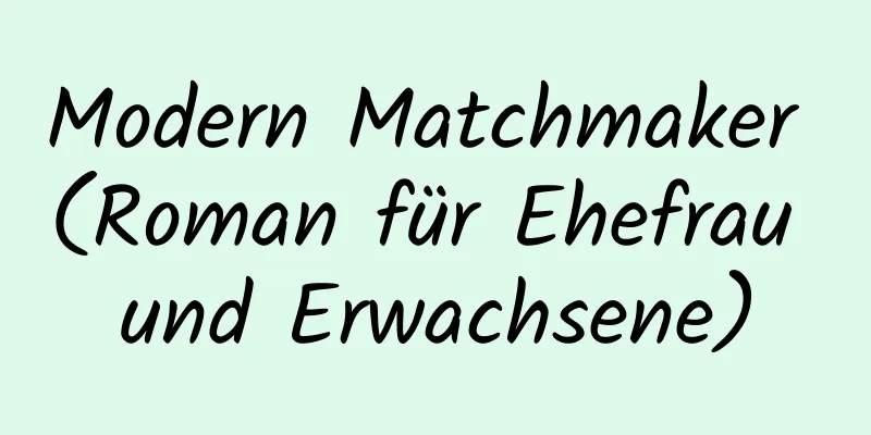 Modern Matchmaker (Roman für Ehefrau und Erwachsene)