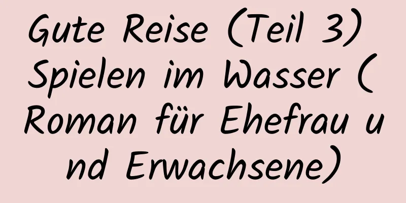 Gute Reise (Teil 3) Spielen im Wasser (Roman für Ehefrau und Erwachsene)