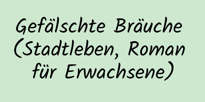 Gefälschte Bräuche (Stadtleben, Roman für Erwachsene)