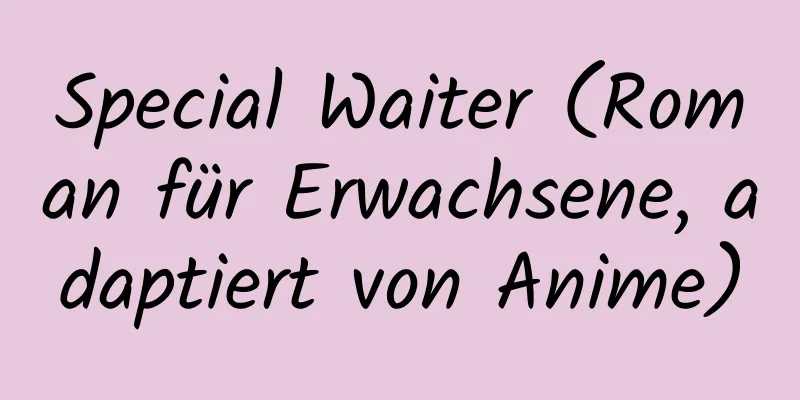 Special Waiter (Roman für Erwachsene, adaptiert von Anime)