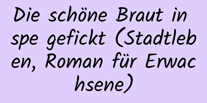 Die schöne Braut in spe gefickt (Stadtleben, Roman für Erwachsene)