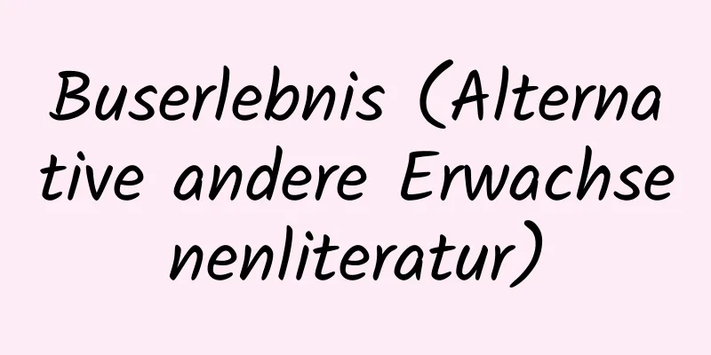 Buserlebnis (Alternative andere Erwachsenenliteratur)