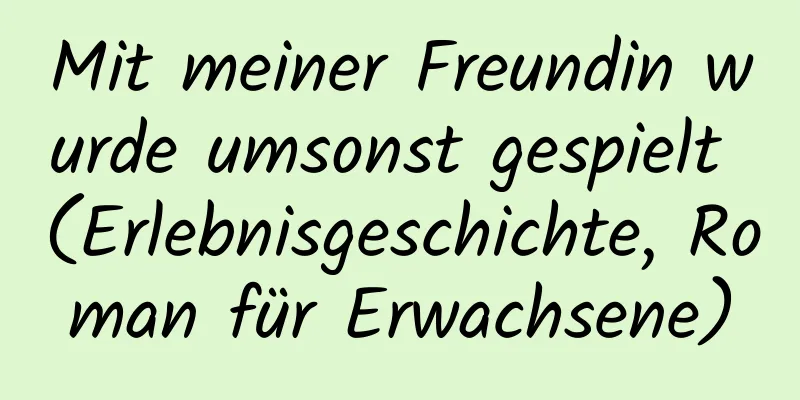 Mit meiner Freundin wurde umsonst gespielt (Erlebnisgeschichte, Roman für Erwachsene)