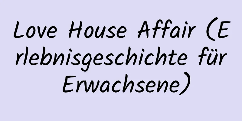 Love House Affair (Erlebnisgeschichte für Erwachsene)