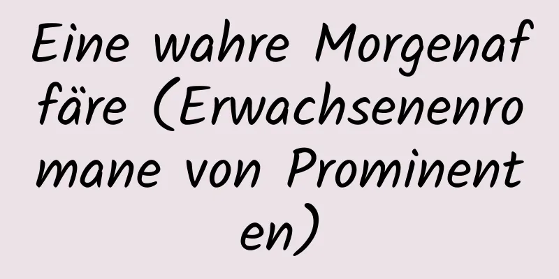 Eine wahre Morgenaffäre (Erwachsenenromane von Prominenten)