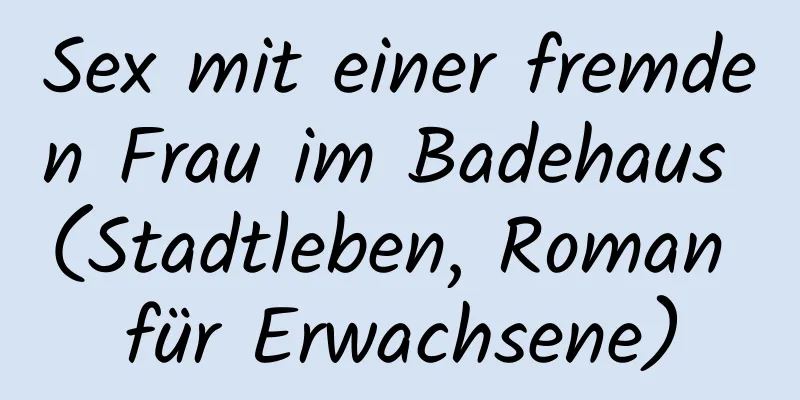 Sex mit einer fremden Frau im Badehaus (Stadtleben, Roman für Erwachsene)