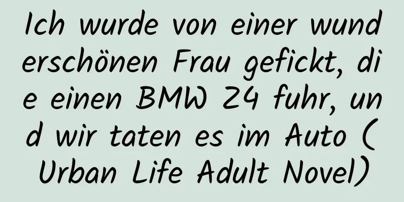 Ich wurde von einer wunderschönen Frau gefickt, die einen BMW Z4 fuhr, und wir taten es im Auto (Urban Life Adult Novel)