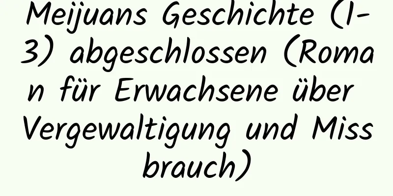 Meijuans Geschichte (1-3) abgeschlossen (Roman für Erwachsene über Vergewaltigung und Missbrauch)