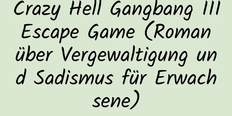 Crazy Hell Gangbang III Escape Game (Roman über Vergewaltigung und Sadismus für Erwachsene)