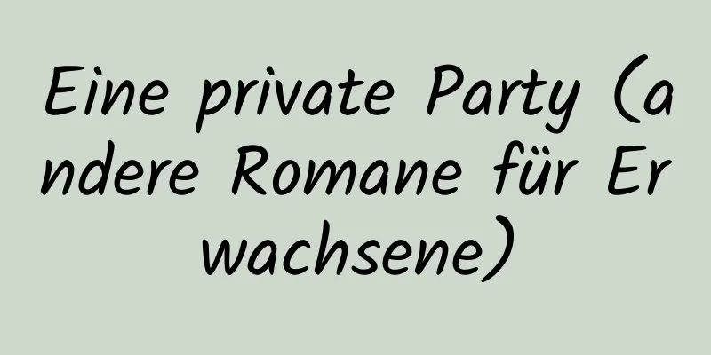 Eine private Party (andere Romane für Erwachsene)