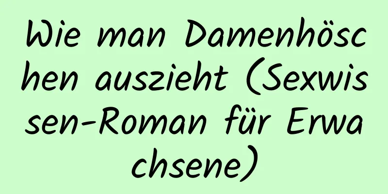 Wie man Damenhöschen auszieht (Sexwissen-Roman für Erwachsene)