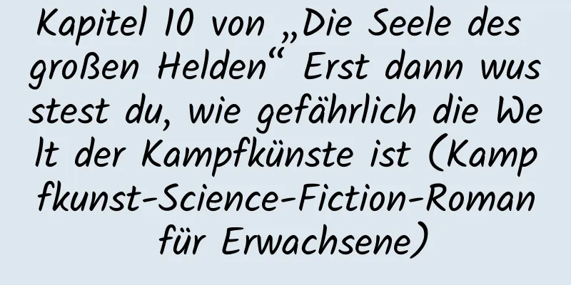 Kapitel 10 von „Die Seele des großen Helden“ Erst dann wusstest du, wie gefährlich die Welt der Kampfkünste ist (Kampfkunst-Science-Fiction-Roman für Erwachsene)