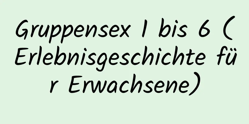 Gruppensex 1 bis 6 (Erlebnisgeschichte für Erwachsene)