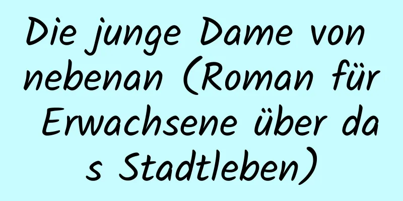 Die junge Dame von nebenan (Roman für Erwachsene über das Stadtleben)