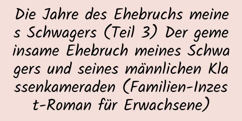 Die Jahre des Ehebruchs meines Schwagers (Teil 3) Der gemeinsame Ehebruch meines Schwagers und seines männlichen Klassenkameraden (Familien-Inzest-Roman für Erwachsene)