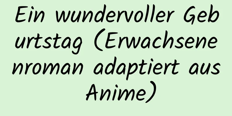 Ein wundervoller Geburtstag (Erwachsenenroman adaptiert aus Anime)