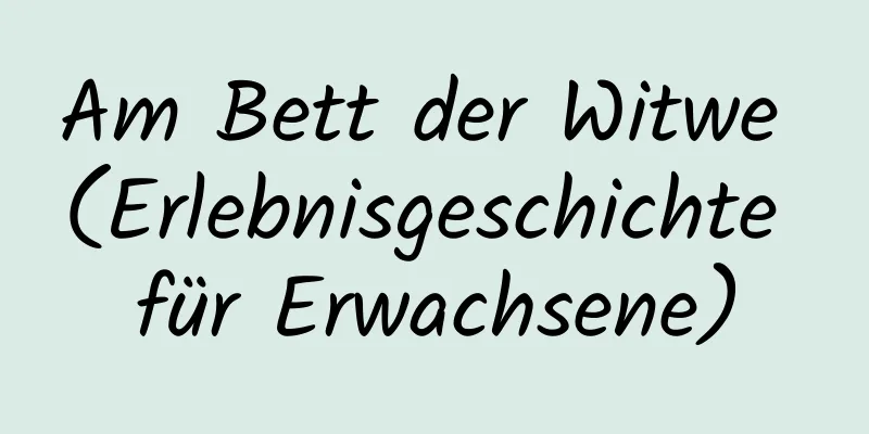 Am Bett der Witwe (Erlebnisgeschichte für Erwachsene)