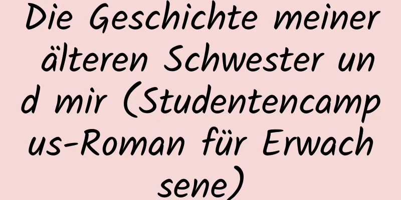 Die Geschichte meiner älteren Schwester und mir (Studentencampus-Roman für Erwachsene)