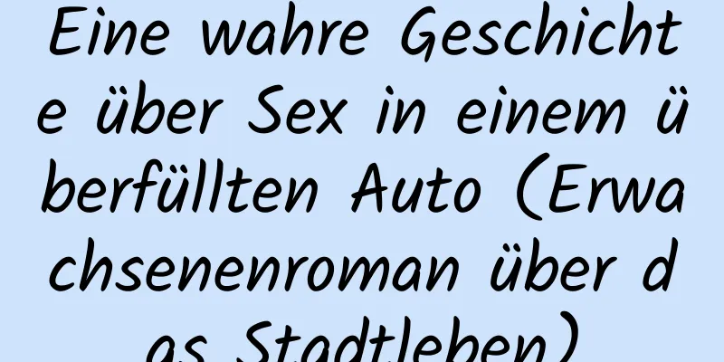 Eine wahre Geschichte über Sex in einem überfüllten Auto (Erwachsenenroman über das Stadtleben)