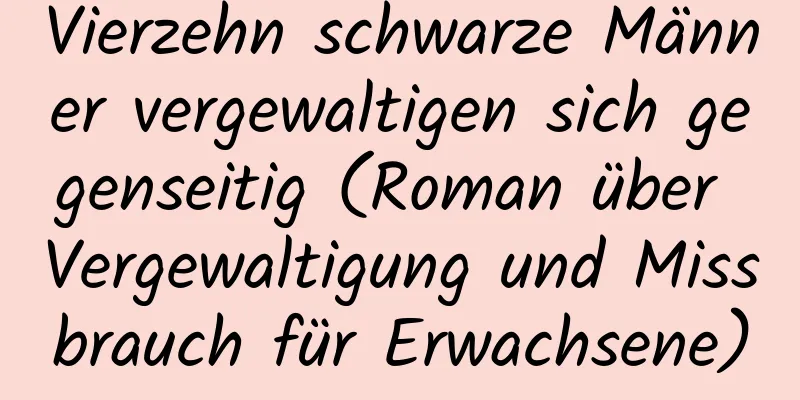 Vierzehn schwarze Männer vergewaltigen sich gegenseitig (Roman über Vergewaltigung und Missbrauch für Erwachsene)