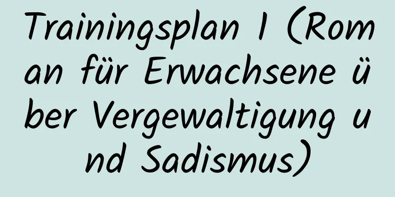 Trainingsplan 1 (Roman für Erwachsene über Vergewaltigung und Sadismus)