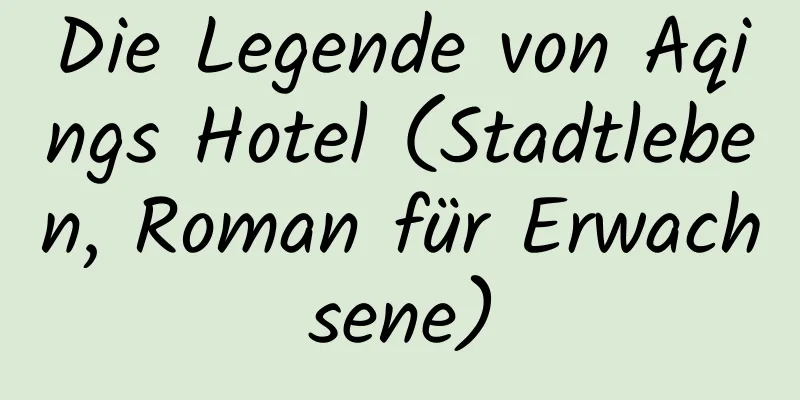 Die Legende von Aqings Hotel (Stadtleben, Roman für Erwachsene)