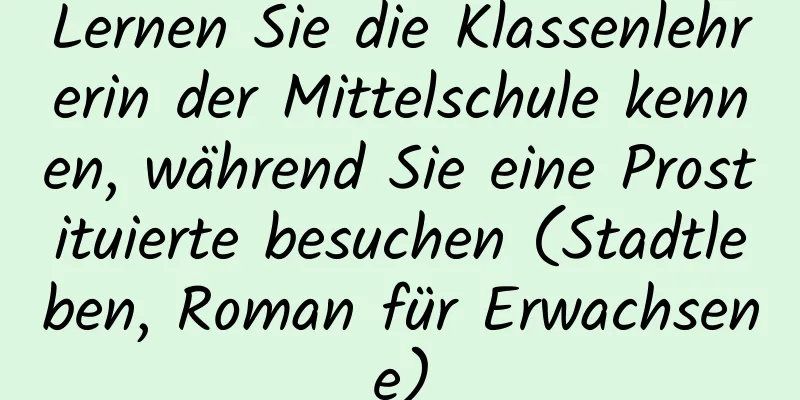 Lernen Sie die Klassenlehrerin der Mittelschule kennen, während Sie eine Prostituierte besuchen (Stadtleben, Roman für Erwachsene)