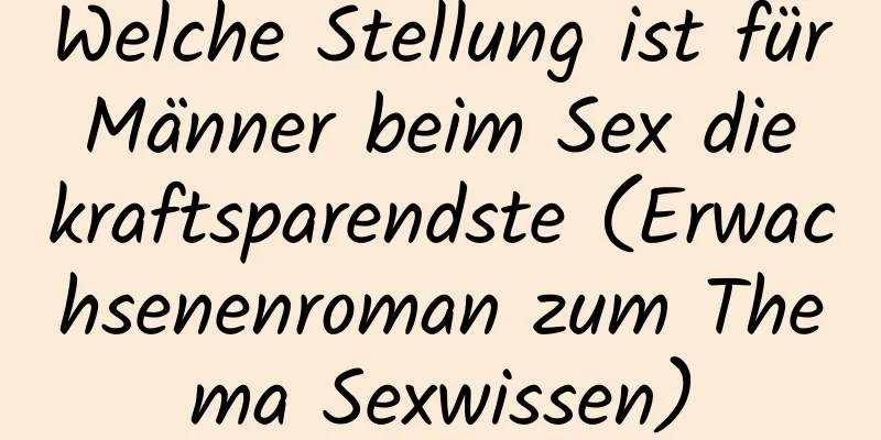 Welche Stellung ist für Männer beim Sex die kraftsparendste (Erwachsenenroman zum Thema Sexwissen)