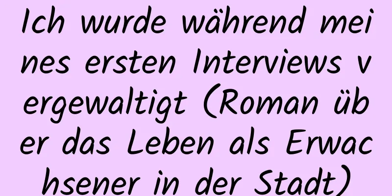 Ich wurde während meines ersten Interviews vergewaltigt (Roman über das Leben als Erwachsener in der Stadt)