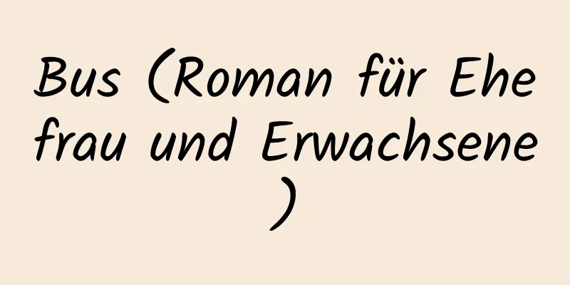 Bus (Roman für Ehefrau und Erwachsene)