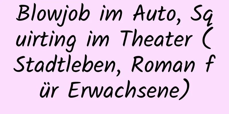 Blowjob im Auto, Squirting im Theater (Stadtleben, Roman für Erwachsene)