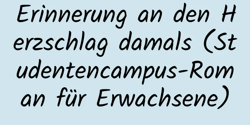 Erinnerung an den Herzschlag damals (Studentencampus-Roman für Erwachsene)